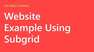 Website Example Using Subgrid