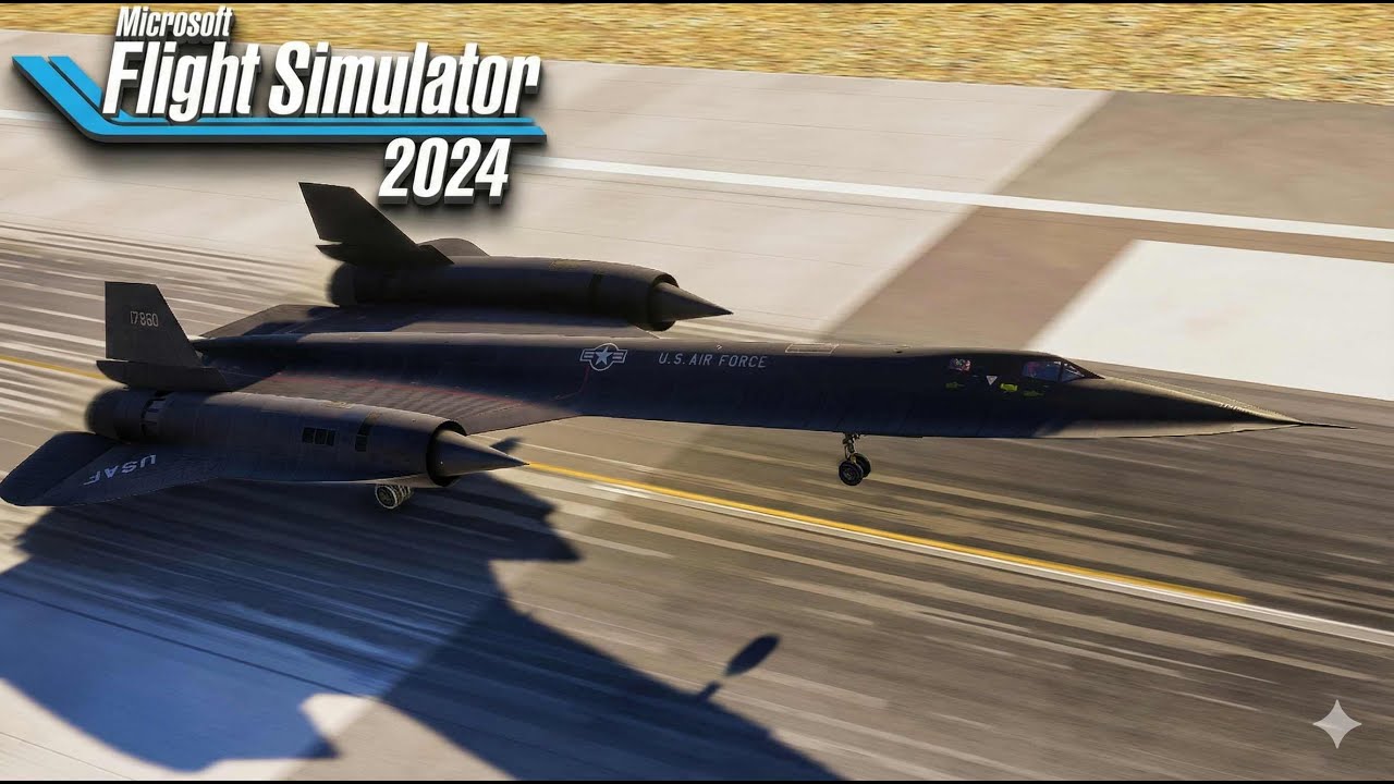 Взлет и посадка самолета SR-71 Blackbird в MSFS 2024 | Blackbird Simulations
