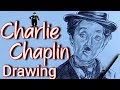 Charlie chaplin drawing  urdha arts  sketch of charlie chaplin face easy