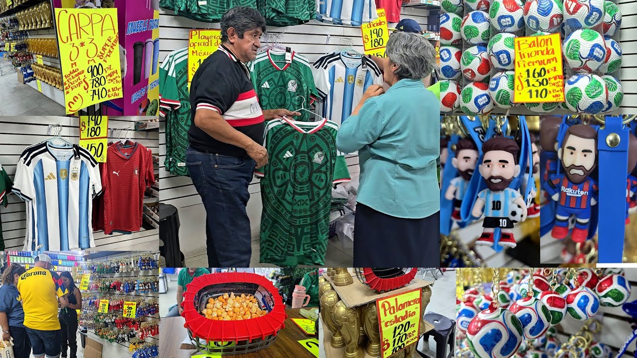 NO TE LA VAS A ACABAR! 😱 | Accesorios de Fútbol ⚽️  Palomeras, Llaveros, Playeras, Balones....