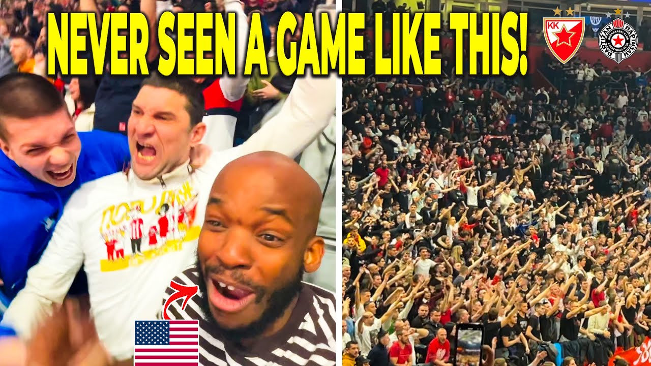 AMERICAN WITNESSES MOST INTENSE BELGRADE BASKETBALL DERBY EVER | CRVENA ZVEZDA VS PARTIZAN