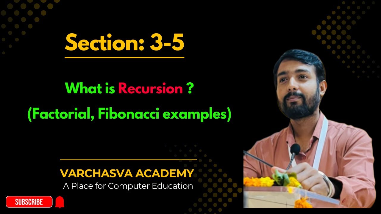Рекурсия в C++ с примерами | Факториал и Фибоначчи | BCA/B.Tech: обязательно к просмотру | Хинди