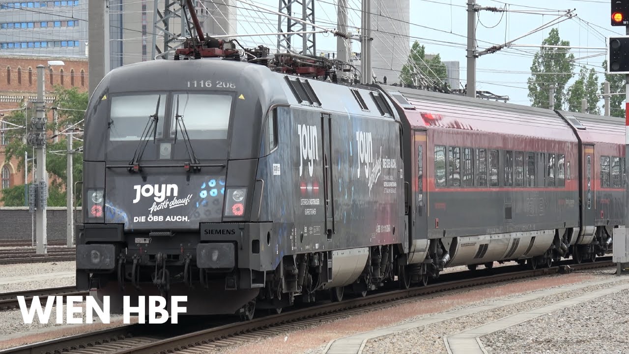 Züge Wien Hbf ● 26.04.2025 - Fernverkehrs und Nahverkehrszüge in der Hauptstadt Österreichs