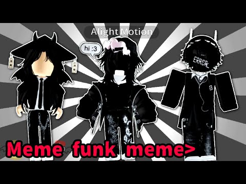 Meme funk Roblox dance||Roblox animation||Alight motion