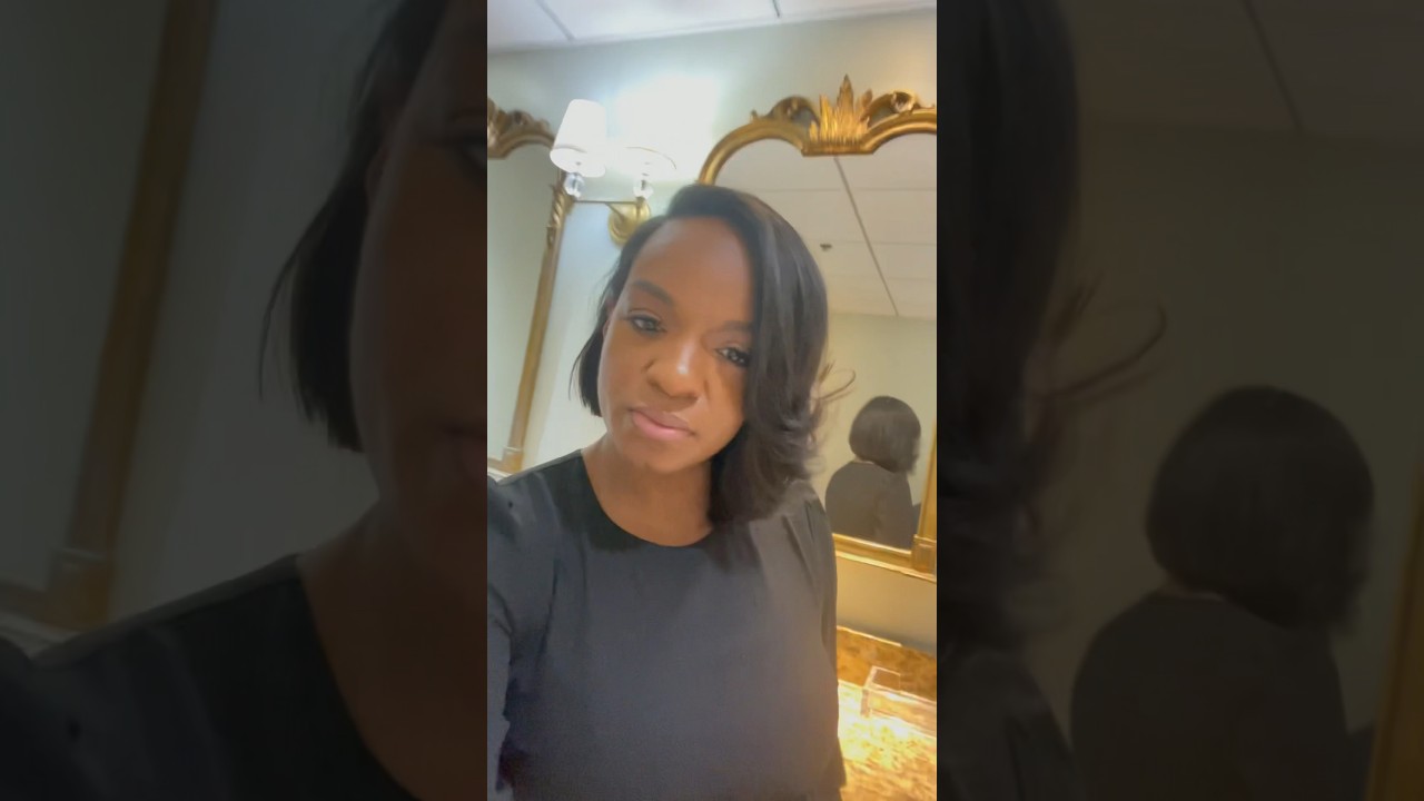 Asymmetric Bob Quick weave on Natural Hair | Two Braid Braid down | GRWM for Wedding