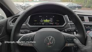 2024 VW Tiguan 2.0L oil life reset! 