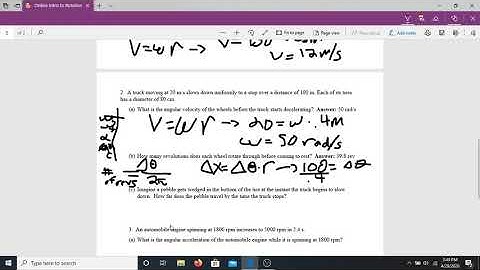 Using Rotational Kinematics Video Part 2