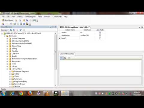 VILLASOR- How to make table in MySQL Server 2008