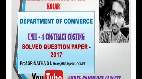 #7 Problems on Contract Costing