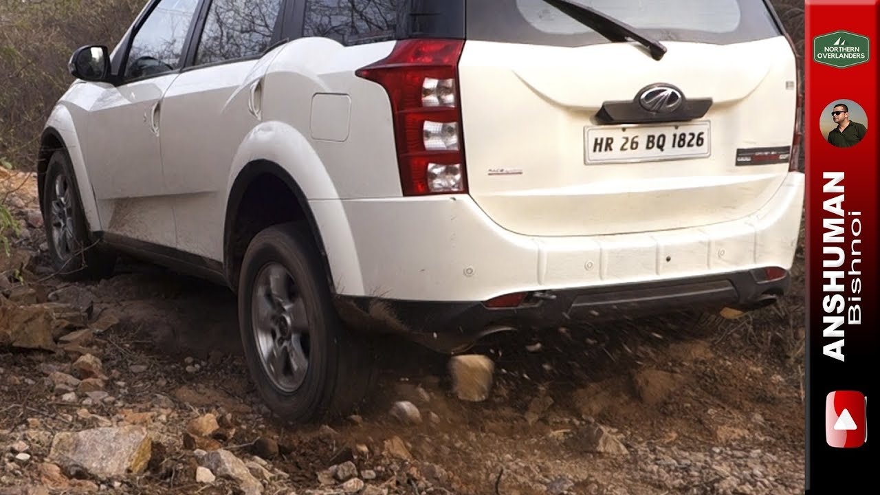 XUV500 AWD, Fortuner, Thar CRDe Climbing a jungle trail offroad