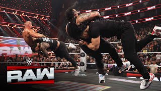 Roman Reigns y Jey Uso liquidan a Bron Breakker y Bronson Reed Raw highlights 21