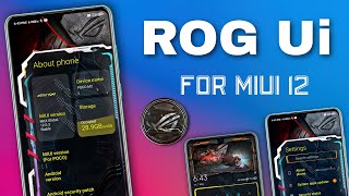 install ROG Ui on All Xiaomi Phones | ROG Edition Premium MIUI 12 Theme | Best Gaming Type theme screenshot 5