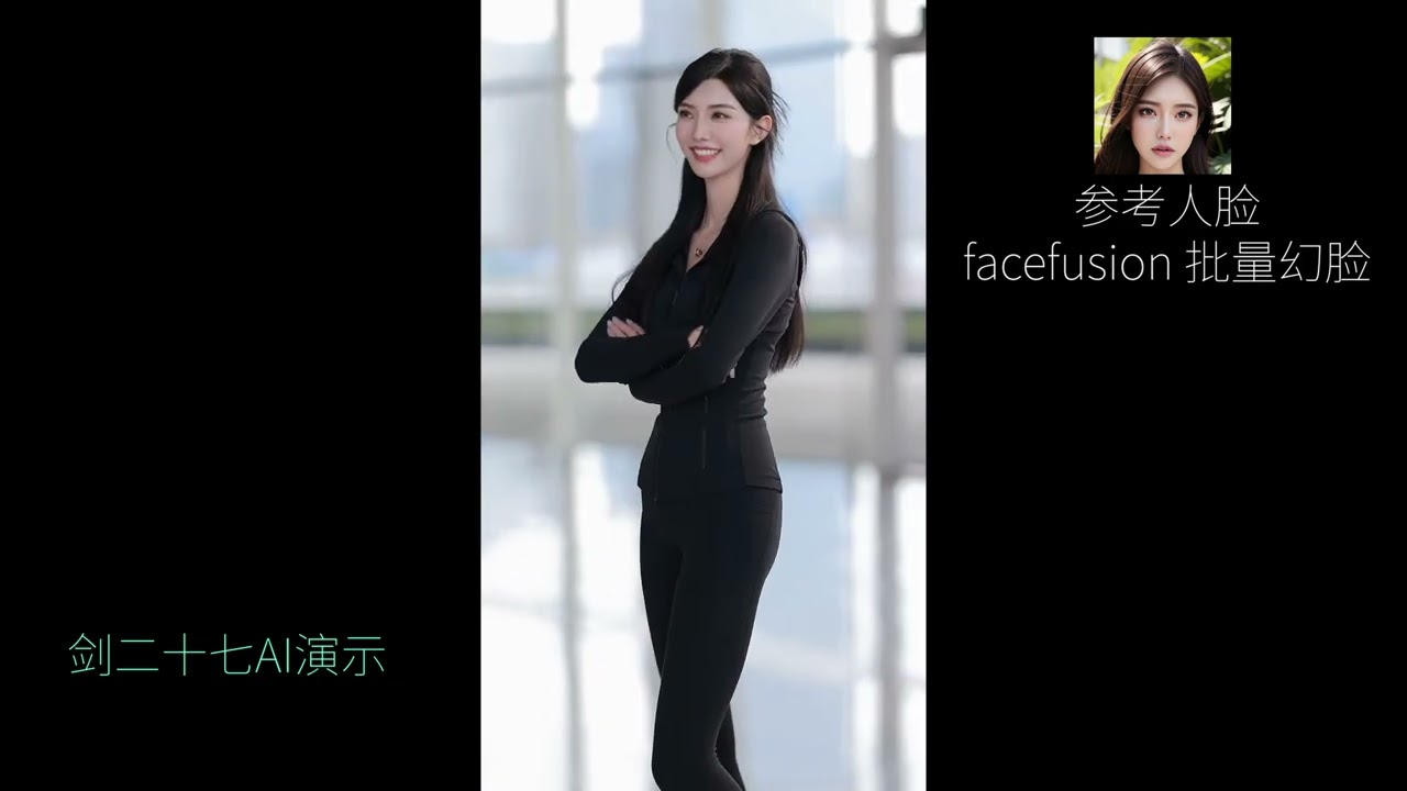 FaceFusion 中文版 v3.4.2 AI幻脸效果演示，时长13分钟多，什么姿势都有。免费下载使用