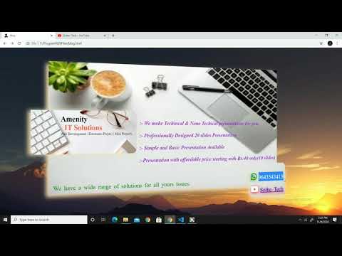 Simple easy Advertising blog using HTML and CSS
