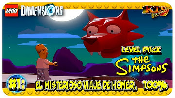 LEGO DIMENSIONS. | LEVEL PACK LOS SIMPSON: EL MISTERIOSO VIAJE DE HOMER. [GUÍA 100%]