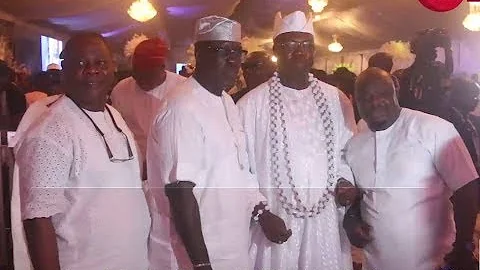 Yinka Quadri,Muka Ray,Ogogo& Olaiya Igwe Chilling with Gani Adams At Pasuma's 50th Birthday Party