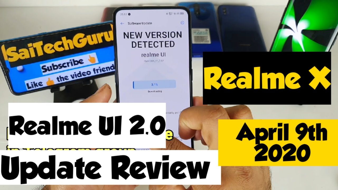 Realme x update Apr 9th 2020 realme ui YouTube