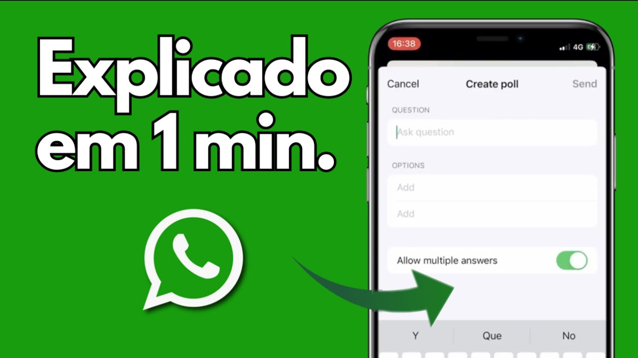 Como Criar uma Enquete no WhatsApp - Tutorial Completo - YouTube