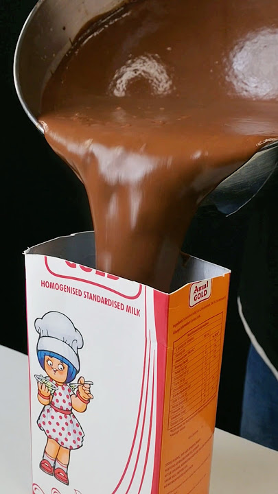 Ultimately chocolate pudding (wait for the end )#shorts #asmr #pudding #chocolate