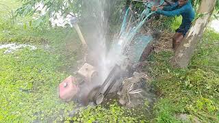 power tiller in Deep mud land How to work by the tos vlog by The Tos vlogs 2,877 views 1 year ago 1 minute, 42 seconds