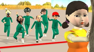 Scary Teacher 3D vs Squid Game 2 ( 오징어 게임 2) Red Light Green Light Challenge - Who is Faster?
