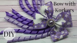 DIY Pinwheel Bow with Korker Ribbon / Quick and Easy Bow