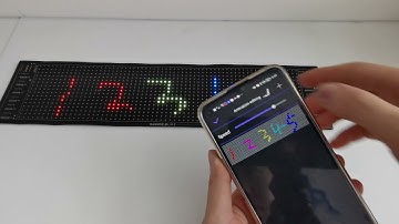 Sparkleiot LED Car Sign Matrix Panel Display Bluetooth APP Control Scrolling Programmable