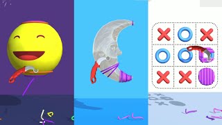 RubberBand Cutting - Oddly Satisfying ASMR Slicing Game - Relaxing Video screenshot 4