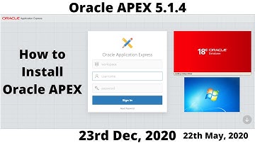 Oracle APEX Installation 8K