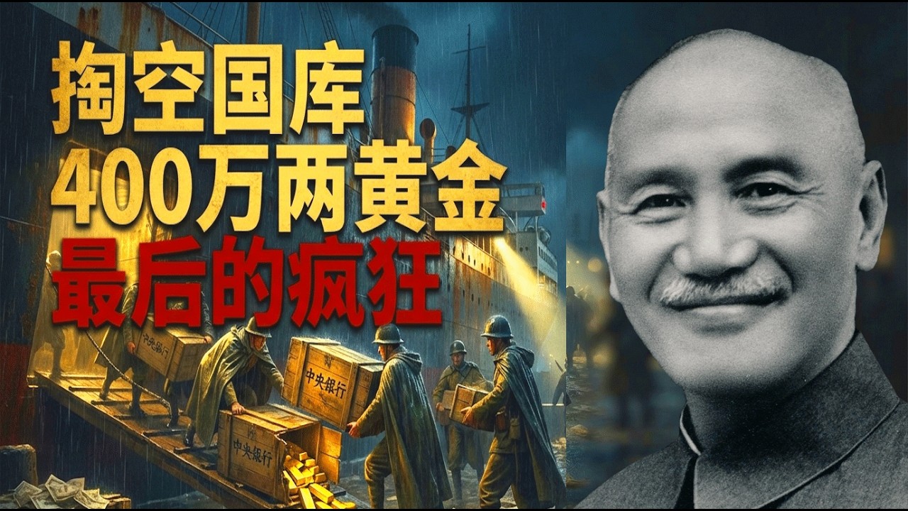 蒋介石逃往台湾时带走了多少黄金？那个让大陆“饿死”的决定，首次曝光！