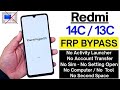 Redmi 13c,14c frp bypass remove google account without pc 💻 | how to remove google account redmi 13c