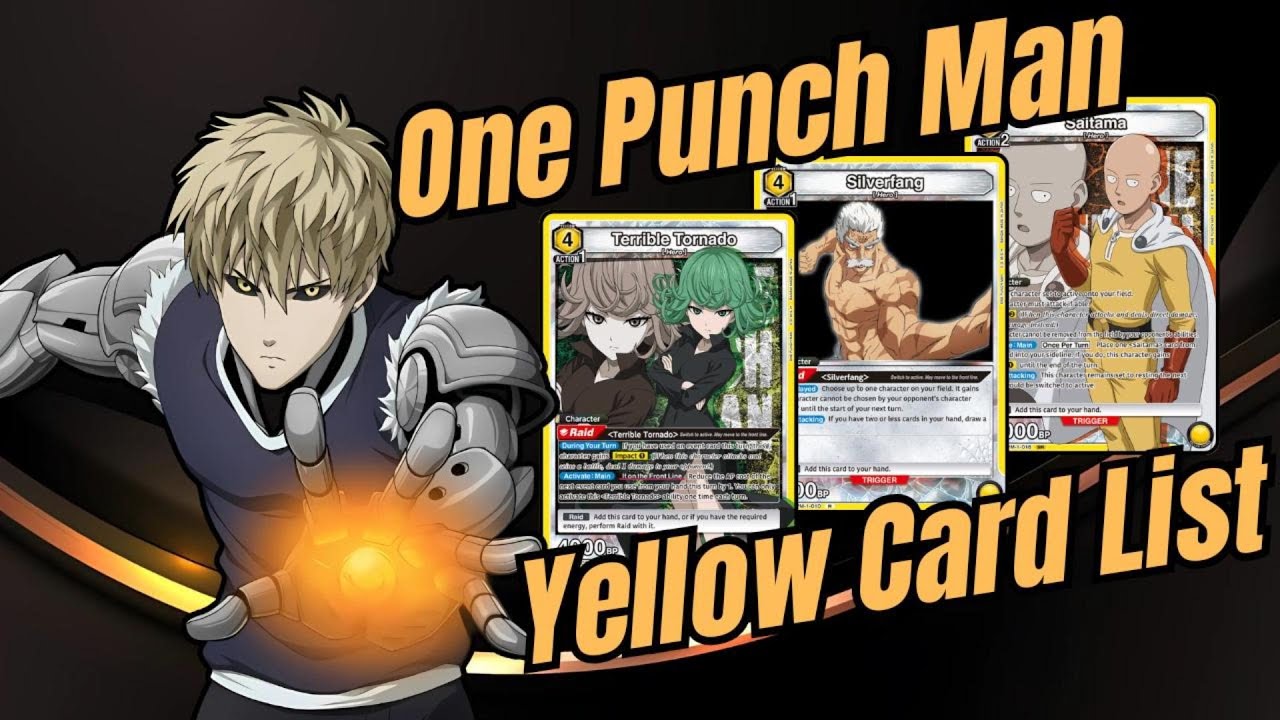 Union Arena One Punch Man Yellow Card List YouTube union-arena-one-punch-man-yellow-card-list-youtube