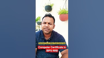 Computer Certificatte in IBPS RRB 2023 Exam - #RRBPO #RRBCLERK
