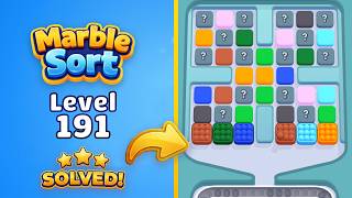 🔴 Marble Sort! - Color Puzzle | Level 191 Walkthrough & Solution 🧠📱