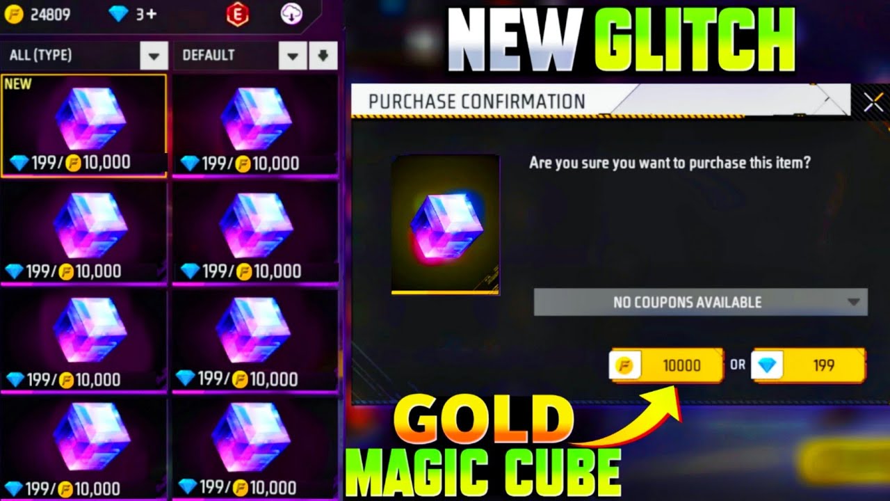 Tried Most Viral Trick  Free Fire 😲 unlimited magic cube glitch 🤩 ROCK GAMING 07