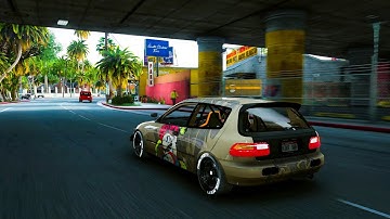 GTA V Stunning Ultra Realistic Graphics Enhancement with Realistic Vegetation Mod.