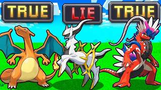 Choose Your Starter Only Knowing 2 Truths & 1 Lie