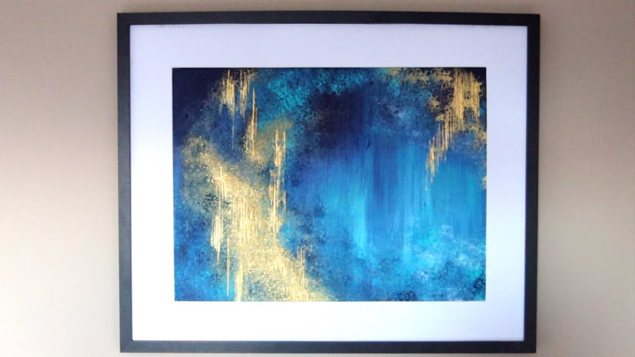 ABSTRACT ACRYLIC PAINTING/ RELAXING PAINTING DEMONSTRATION