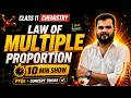 Law of Multiple Proportions in 10 Minutes ⚡ | Class 11 Chemistry | PYQs + Tricks