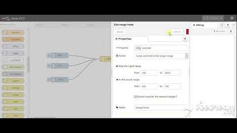 ICP6-Basics of NODE-RED: Range function Demo