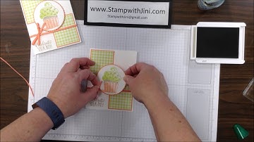 Stamp with Jini HELLO CUPCAKE CARD TUTORIAL by Jini Merck