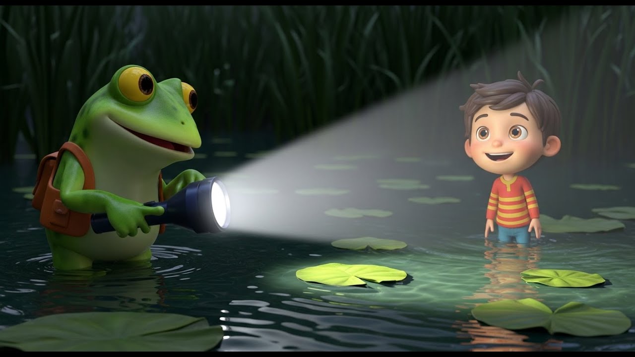 Лягушка, которая нашла фонарик | Весёлая и познавательная детская песенка