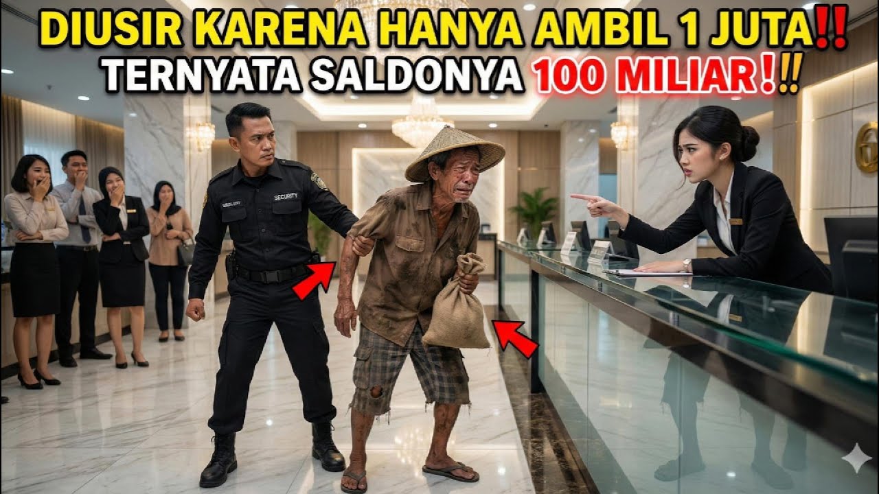 PETANI TUA AMBIL 1 JUTA DI BANK TAK DILAYANI, EMOSI MEMBUATNYA MENARIK SELURUH TABUNGAN 100 MILIAR!!