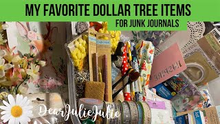 My FAVORITE DOLLAR TREE items for paper crafting & junk journals