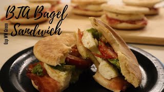BTA Bagel Breakfast Sandwich | 6sp WW Green | Meal Prep | Weight Loss Recipe