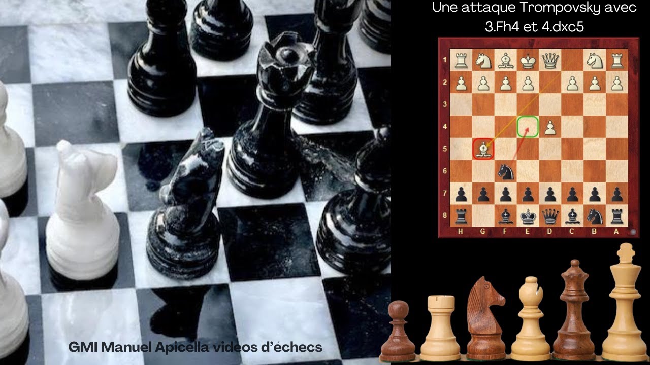 Une attaque Trompovsky avec 3.Fh4 et 4.dxc5