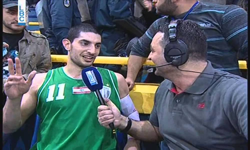 XXL Energy Basket - Riyadi vs Sagesse - Interview Rodrigue Akl