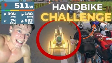 I Entered an Advanced Zwift Race… on the Handbike