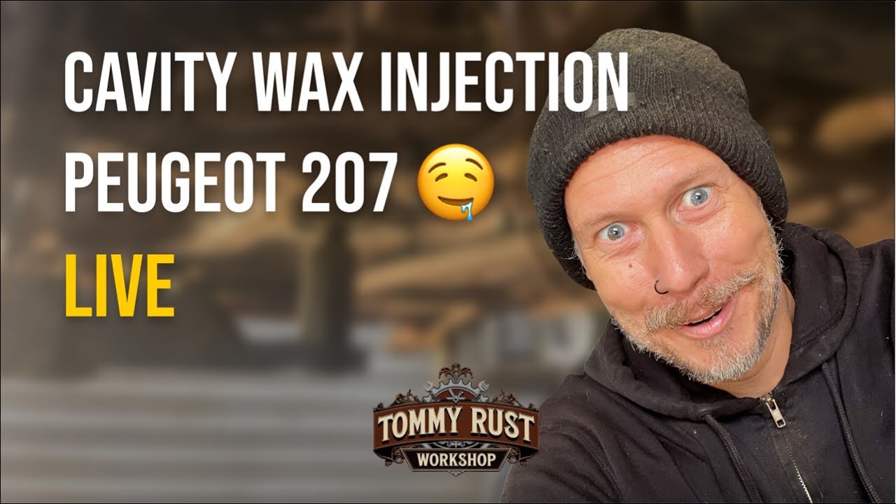 Peugeot 207 rust proofing with Lanolin wax