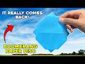Paper Boomerang Disc That Comes Back! Easy DIY Tutorial